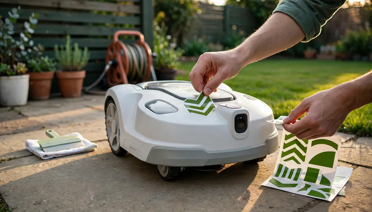 Autocollants pour robot tondeuse : comment personnaliser sa machine ?