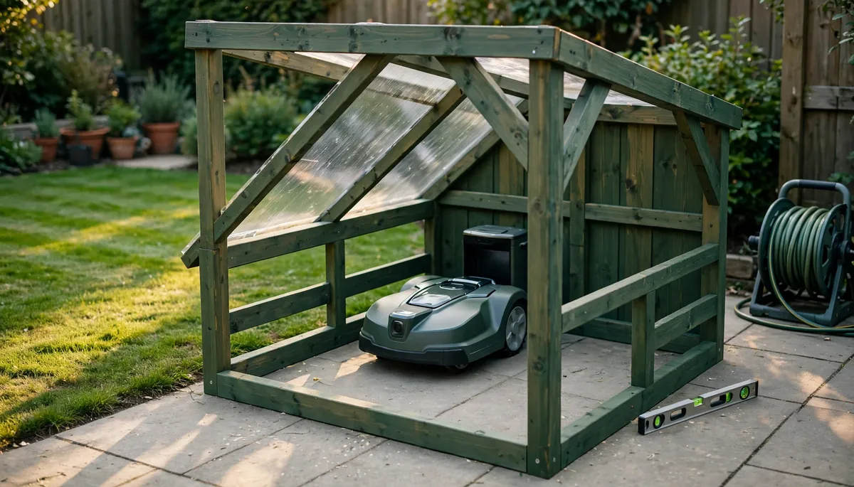 Comment fabriquer un abri pour robot tondeuse ?