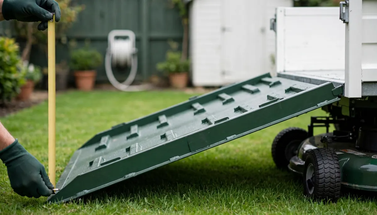 Quelle rampe choisir pour charger son tracteur tondeuse ?